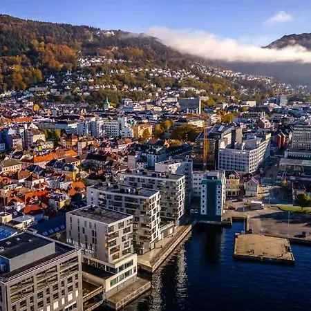 Cozy Near Bryggen Full Kitchen Elevator 度假居 卑爾根